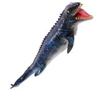 TOYANDONA Figurine Mosasaurus Vinyle Souple Modèle de Dinosaure Simulation Réaliste Sculpture Animalière Éducative pour Garçon Fille Décoration Sécurisée et Bleu