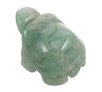 TOYANDONA Figurine Tortue Aventurine Miniature Sculpture Pierre Jade pour Décoration De Bureau Et Maison Symboles De Protection Prospérité