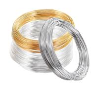 TOYANDONA Fil à Mémoire de Forme 06 MM pour Création de Bijoux 3 Bobines 100 Tours Chacune en Blanc K Or et Argenté Fil Malléable pour Bracelets Boucles D’Oreilles Colliers et