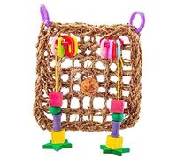TOYANDONA Filet Escalade pour Perroquets Corde Résistante Suspendu pour Cage Oiseaux Accessoire Mastication pour Conures Perroquets Moyens et Petits Oiseaux Couleur Couleur Aléatoire