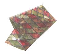 TOYANDONA Film Fenêtre Décoratif Non Adhésif Motif Vitrail Film Vitre Électrostatique Occultant pour Confidentialité Bureau et Maison Extérieure Opaque Anti-UV