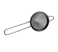 TOYANDONA Filtre à Cocktails Inoxydable Triangulaire Noir, Passoire à Glace Pratique en Acier Inox Poli, Égouttoir à Résidus Simple pour Bar Cuisine, Tamis à Mailles Fines pour Filtration