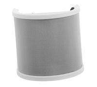 TOYANDONA Filtre Anti-pop De u Pour Microphone Portable, Bonnette Anti-vent Blanche Avec Grille Métallique Et Mousse Respirante, Accessoire Pour Enregistrement Podcast Et Streaming Professionnel