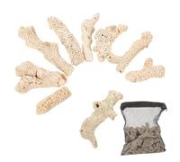 TOYANDONA Filtre Media pour Aquarium Naturel Multi-Usage pour Eau Douce et Salée Améliore Oxygénation et Réduit la Mortalité des Poissons Réutilisable avec Perméabilité