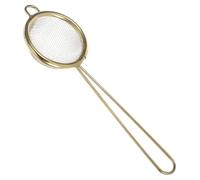 TOYANDONA Filtre Tamis Fin Maille pour Cuisine Passoire Métallique Dorée pour Filtrer Huile Jus Lait de Soja Tamis Alimentaire et Résistant pour Cuisson Maison