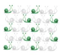 TOYANDONA Fixateur De Mur d'escalade De Vigne Auto-adhésif 30 Pièces Blanc Vert Transparent pour Jardin Clips De Fixation Invisibles pour Support Plantes Grimpantes Murales