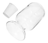 TOYANDONA Flacon à Allumettes en Verre Transparent 125 ML Bouchon, Porte-allumettes Décoratif pour Intérieur, Bocal en Verre Parfumé Compact et Transportable, Accessoire Maison Cuisine