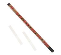 TOYANDONA Flûte Bambou Traditionnelle Chinoise Dizi pour Débutants Clé de D avec Film Instrument Polyvalent pour Apprentissage et Musique Variée