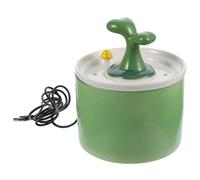 TOYANDONA Fontaine à Eau Céramique pour Chat avec Pompe Silencieuse et Filtration Distributeur Eau Pratique pour Animaux Surface Facile à Nettoyer Circulation Auto Oxygénée pour Hydratation