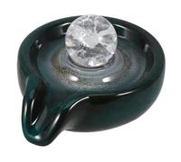TOYANDONA Fontaine Cascade Céramique Décorative pour Jardin et Intérieur Embout de Circulation Eau Élégant de Remplacement pour Fontaine Extérieure Effet Apaisant et Économiseur Eau