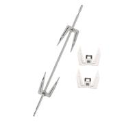 TOYANDONA Fourchette à Poulet Rôti Acier Inoxydable Compatible Rotative Et Four Électrique Pince à Viande Vis De Blocage Lot De Fourchettes Pour Barbecue Et Cuisson Au Four