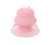 TOYANDONA Gamelle Distributeur de Lait Rose pour Chatons et Chiots, Tétine en Silicone Alimentaire Intégrée, Nourrisseur Multi-Animaux, Bol D’Allaitement pour Petits Animaux, Station