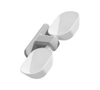 TOYANDONA Gamelle Suspendue Double en Plastique Blanche pour Chat et Chien, Distributeur Mural Anti-basculement, Bol Alimentaire et Distributeur d'eau Pratique pour Animaux de Compagnie