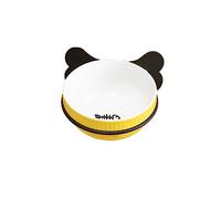 TOYANDONA Gamelle Suspendue Multifonction en Céramique pour Chat Et Chien, Bol Incliné Décoratif Jaune Motif Poisson, Support Métallique Suspendu, Ensemble pour Animaux De Compagnie