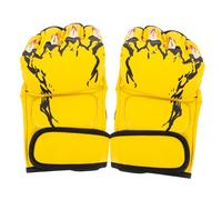 TOYANDONA Gants de Boxe Demi Doigts pour Adultes PU Renforcé Larges Bandes Au Poignet Ajustables Gants Entraînement et Sparring Respirants pour Boxe et Arts Martiaux