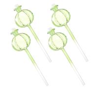 TOYANDONA Globe D’arrosage Cactus en Verre pour Plantes, Lot de 4, Vert | Verre Borosilicate Transparent, Arrosage Automatique, Décoratif, pour Pots et Bonsaïs, Hydratation Continue