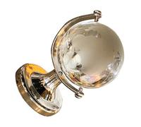 TOYANDONA Globe de Bureau en Cristal Borosilicate 6 CM Globe Éducatif Décoratif Base Stable Ornement Miniature pour Décoration Intérieure et Présent Créatif