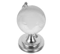 TOYANDONA Globe Miniature Transparent Rotatif Verre avec Support Décoration de Bureau Éducative et Interactive Petite Boule Carte Du Monde pour Bureau et Bibliothèque