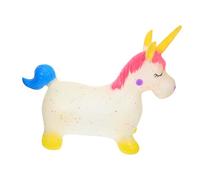 TOYANDONA Gonflable Cheval Licorne pour Garçon Fille Balançoire Sautillante Épaisse Développement de Léquilibre Adapté Maison Maternelle Dextérieur pour Tout Petits