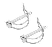 TOYANDONA Goupille d'attelage pour ferme en acier inoxydable Lot de 2 avec résistance à la corrosion pour usage en pulvérisateur à flèche et verrouillage