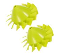TOYANDONA Green blower blade, blower impeller component, 2pcs, plastic, compatible with Ryobi P2108 and P21081 18V cordless style, boosts airflow and cleaning power, for garden tasks