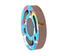 TOYANDONA Griffoir Rond Carton Ondulé pour Chat pour Design pour Exercice de Votre Animal