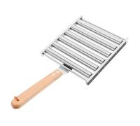 TOYANDONA Grill en Acier Inoxydable pour L'Extérieur Rouleau À Hot-Dog Support À Hot-Dog Support À Saucisses pour Barbecue Grille À Rôtir avec Poignées Rouleau À Saucisses pour