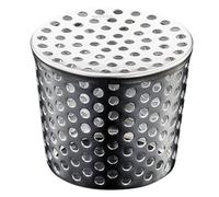 TOYANDONA Grille de Gouttière en Acier Inoxydable Argenté, Protection | Installation Facile, Flux D’eau, Anti-obstruction par Débris, pour Balcons et Salles de Bain