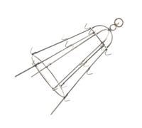TOYANDONA Grille en Acier Inoxydable pour Barbecue Grillades Brochettes Crochets en Acier pour Intérieur Grilles De Suspension Rails Polis Crochets Cintre Amovible Plat pour