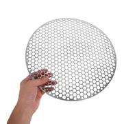 TOYANDONA Grille Ronde en Acier Inoxydable 30 CM 20 MM Grille de Barbecue Fine et Résistante pour Cuisson Extérieure et Camping Réutilisable et Facile à Nettoyer