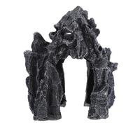 TOYANDONA Grotte Décorative en Résine pour Reptiles, Cachette Obscure Peau De Serpent, Décor Paysage Terrarium, Adaptée Lézards Serpents Hamsters, Habitat Naturel Pets