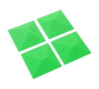 TOYANDONA Guide d'angle d'affûtage pour couteaux en plastique vert 4 pièces - Réglage 14°-25° pour pierre à aiguiser - Accessoire pour kit d'affûtage de couteaux de chef