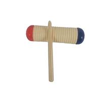 TOYANDONA Guiro Shaker Bois Premium pour Percussion Garçon Fille Instrument Hybride Guiro et Shaker Musical Créatif Bois Sûr pour Éveil Sonore