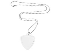 TOYANDONA Guitar Pick Storage Necklace Transparent Organizer Pendant for Electric Acoustic Bass Ukulele Players Stylish Plectrum Holder Compatible with Various Pick