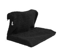 TOYANDONA Hamac pour Chat à Suspendre au Radiateur Coussin Moelleux en Polaire Noire, Lit à Cadre Métallique Chaud et Confortable, Adapté pour Chats et Chatons en Intérieur Hiver