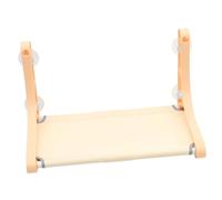 TOYANDONA Hamac pour Chat Et Perchoir pour Fenêtre De Chat Confortable Respirant Structure Résistante Beige Adapté Maison Animaux
