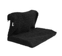 TOYANDONA Hamac pour Chat Suspendu Chaud Cadre Métallique, Coussin en Laine d'agneau Noir, Lit Radiateur Compact pour Intérieur, Animaux de Compagnie Petits et Chats d'hiver