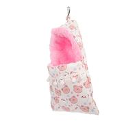 TOYANDONA Hamac pour Furet Et Cochon D’Inde Cocon Suspendu en Fausse Fourrure Épaissie Taille Petite Blanc pour Cage Niche D’intérieur Petits Rongeurs