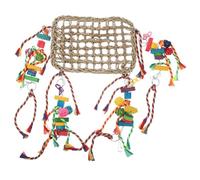 TOYANDONA Hamac pour Oiseaux et Rongeurs Multifonction pour Perruches Hamsters Écureuils Filet à Grimper et Mâcher Accessoire Drôle et Sûr pour Cage