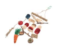 TOYANDONA Hamster Chewing Toy Jouet à Mâcher Suspendu Naturel pour Hamsters Et Petits Animaux De Bâtons Et Vigne Accessoires De Amusants pour Éviter Ennui Et