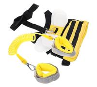 TOYANDONA Harnais Bébé Anti-perte avec Laisse Réglable 1,5 M et Bracelet Parent-garçon et Filles, Paquet à Dos Garçon et Filles Mignon Jaune Abeille, Harnais Sécurité pour Tout-petits