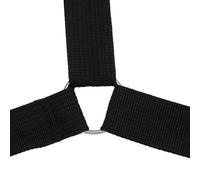 TOYANDONA Harnais de Saxophone Réglable Crochet Anti-dérapant, Sangle D'épaule en Plastique et Coton Noir, Confortable et Pratique pour Saxophone Ténor et Alto