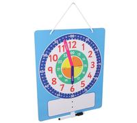 TOYANDONA Horloge d'apprentissage pour Garçon Et Filles Surface Effaçable à Sec, Kit Éducatif Analogique Et Numérique, pour Garçon Et Filles De 5 à 7 Ans, Matériel Scolaire Et Enseignement à Domicile