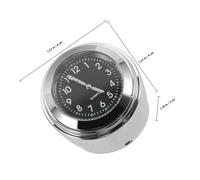 TOYANDONA Horloge Guidon Moto Alliage Aluminium avec Thermomètre Résistante Poussière Montée sur Guidon pour Installation Facile et Usage
