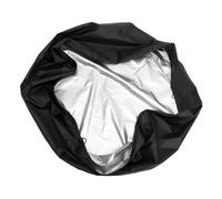 TOYANDONA Housse De Barbecue Résistante à l'eau en Tissu Oxford 210d Noire 85x40 Cm pour Gril Rond Extérieur Protection Anti-UV Coupe-Vent Multi-Usage Patio Jardin