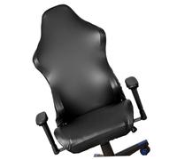 TOYANDONA Housse de Chaise Gaming avec Accoudoirs Extensible Amovible et Lavable Protection Intégrale PU pour Fauteuil Ordinateur Facile à Installer et Adaptée Plupart des Sièges de Bureau