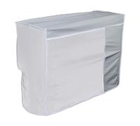 TOYANDONA Housse de Protection Imperméable et Résistante au Vent en Polyester Argenté Installation Facile pour Climatiseur Extérieur Camping pour Zones Côtières et Conditions Chaudes