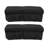 TOYANDONA Housse de Siège pour Déambulateur Genouillère en Mousse à Mémoire de Forme, Polyester Noir, Confort Sécurisé, Lot de 2 pour Rééducation Ambulatoire et Hôpital