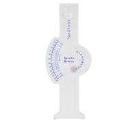TOYANDONA Hydromètre de Salinité Précis pour Eau de Mer et Bassin de Poissons, Plastique Blanc, Forme Rectangulaire, Facile à Lire et Flottant en Surface, pour Piscine à Poissons
