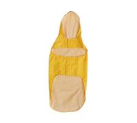 TOYANDONA Imperméable Chien Réfléchissant avec Capuche Tissu Nylon Haute Respirabilité Manteau Protecteur pour Chiot et Grand Chien Poncho Pluie Jaune